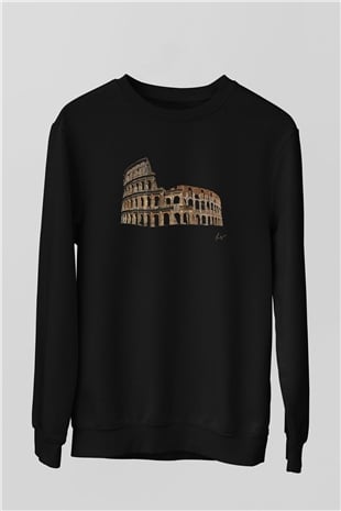 Kolezyum Siyah Unisex Sweatshirt