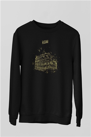 Kolezyum Siyah Unisex Sweatshirt