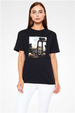 Kolezyum Siyah Unisex Tişört T-Shirt - TişörtFabrikası