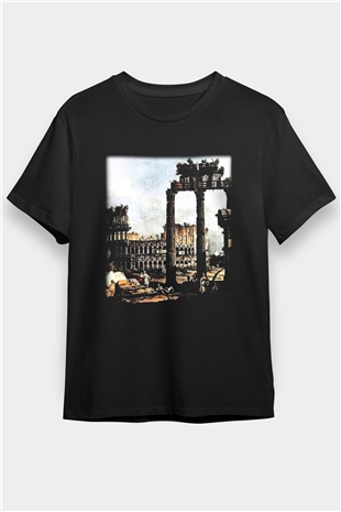 Kolezyum Siyah Unisex Tişört T-Shirt - TişörtFabrikası