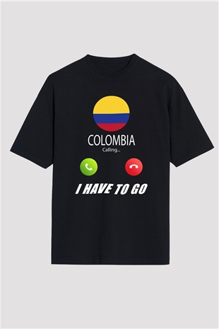 Kolombiya Siyah Oversize Tişört Oversize T-shirt - TişörtFabrikası