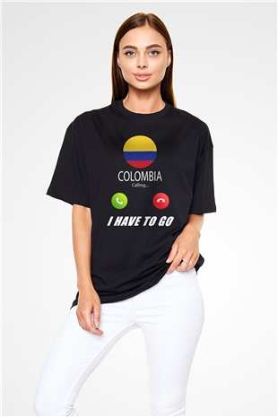 Kolombiya Siyah Oversize Tişört Oversize T-shirt - TişörtFabrikası