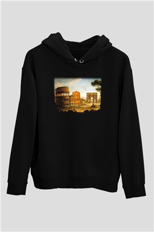 Konstantin takı Siyah Unisex Hoodie