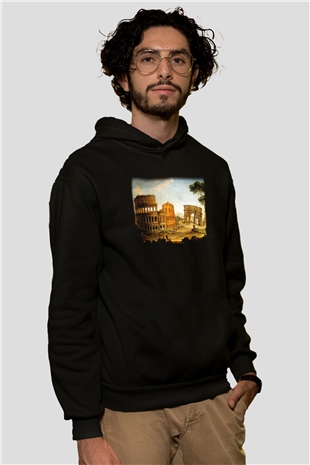 Konstantin takı Siyah Unisex Hoodie