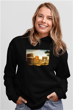 Konstantin takı Siyah Unisex Hoodie