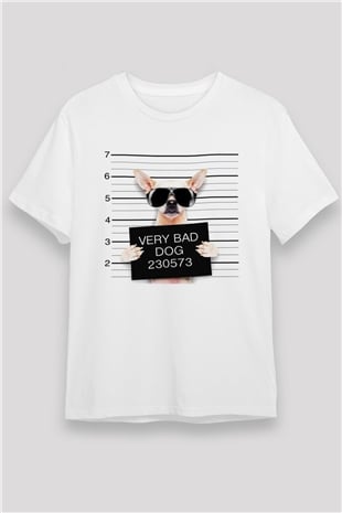 Köpek Beyaz Unisex Tişört T-Shirt - TişörtFabrikası