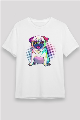 Köpek Beyaz Unisex Tişört T-Shirt - TişörtFabrikası