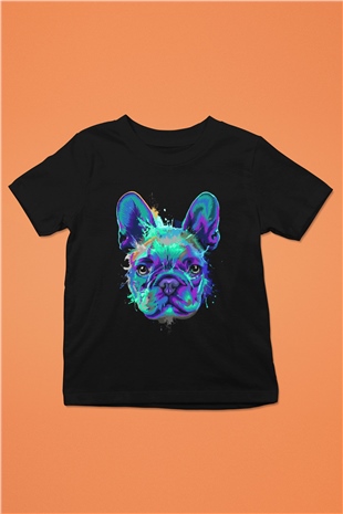 Köpek Siyah Unisex Çocuk Tişört
