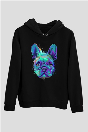 Köpek Siyah Unisex Hoodie