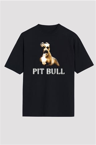 Köpek Siyah Unisex Oversize Tişört T-Shirt