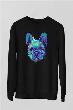 Köpek Siyah Unisex Sweatshirt