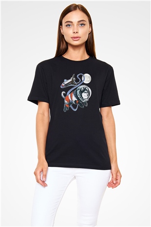 Köpek Siyah Unisex Tişört T-Shirt - TişörtFabrikası