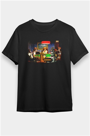 Köpek Siyah Unisex Tişört T-Shirt - TişörtFabrikası