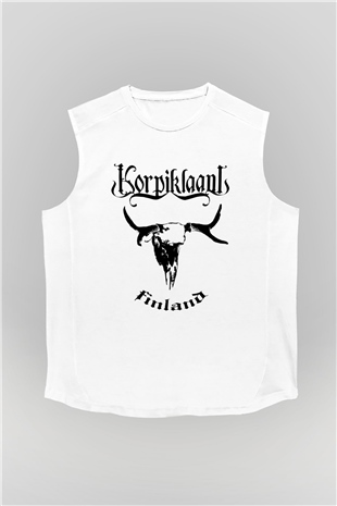 Korpiklaani Beyaz Unisex Kolsuz Tişört