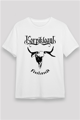 Korpiklaani Beyaz Unisex Tişört T-Shirt - TişörtFabrikası