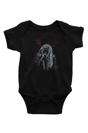 Korpiklaani Siyah Bebek Body - Zıbın