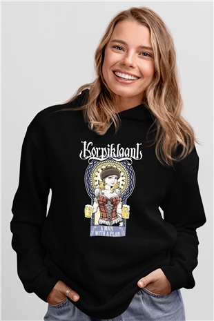 Korpiklaani Siyah Unisex Hoodie
