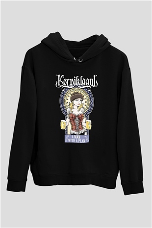 Korpiklaani Siyah Unisex Hoodie