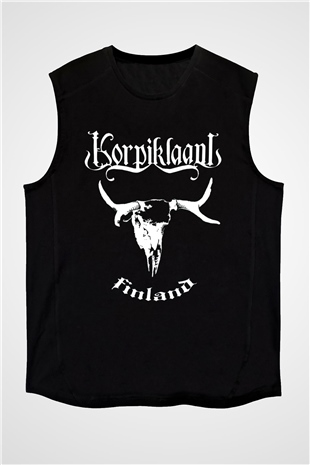 Korpiklaani Siyah Unisex Kolsuz Tişört