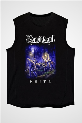 Korpiklaani Siyah Unisex Kolsuz Tişört