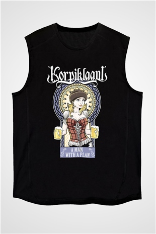 Korpiklaani Siyah Unisex Kolsuz Tişört