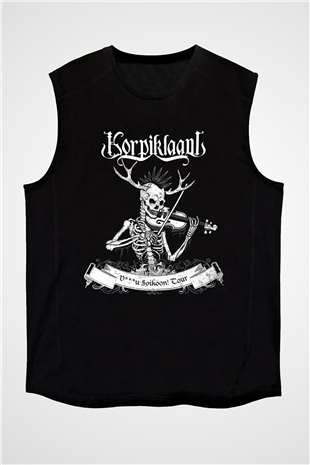 Korpiklaani Siyah Unisex Kolsuz Tişört
