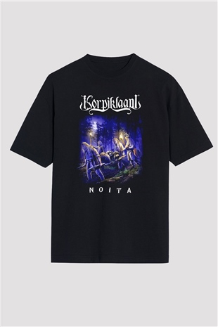 Korpiklaani Siyah Unisex Oversize Tişört T-Shirt