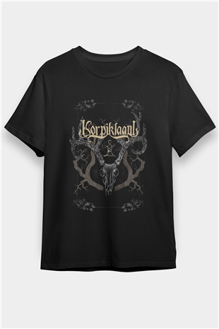 Korpiklaani Siyah Unisex Tişört T-Shirt - TişörtFabrikası