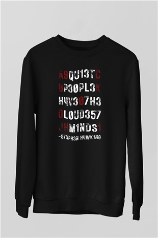 Kozmolog Siyah Unisex Sweatshirt