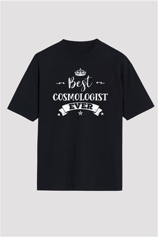 Kozmolog Siyah Oversize Tişört Oversize T-shirt - TişörtFabrikası