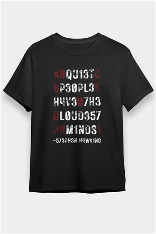 Kozmolog Siyah Unisex Tişört T-Shirt - TişörtFabrikası