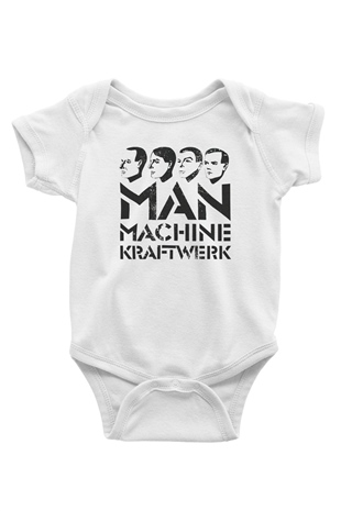 Kraftwerk Beyaz Bebek Body - Zıbın