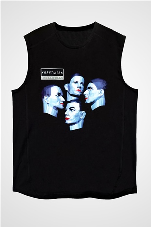 Kraftwerk Siyah Unisex Kolsuz Tişört