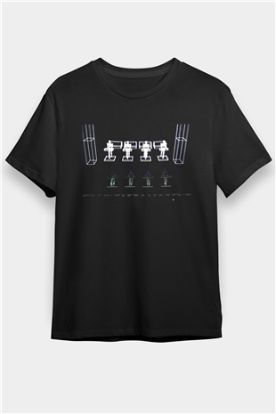 Kraftwerk Siyah Unisex Tişört T-Shirt - TişörtFabrikası