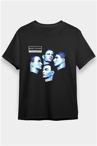 Kraftwerk Siyah Unisex Tişört T-Shirt - TişörtFabrikası