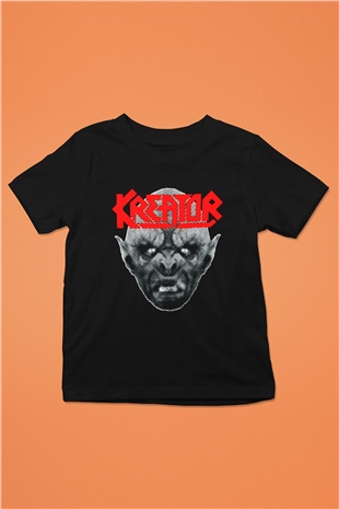 Kreator Siyah Unisex Çocuk Tişört