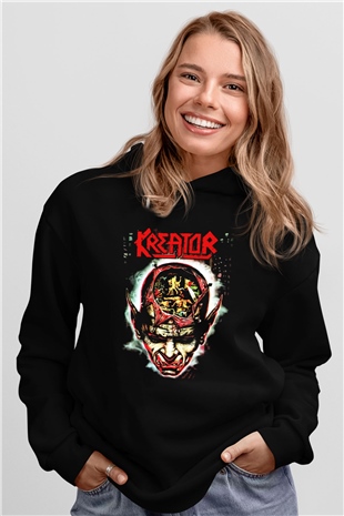 Kreator Siyah Unisex Hoodie