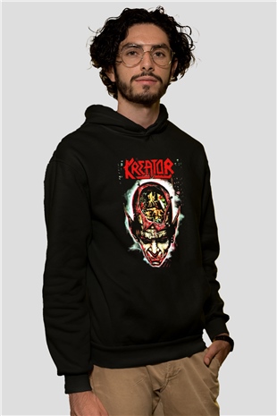 Kreator Siyah Unisex Hoodie