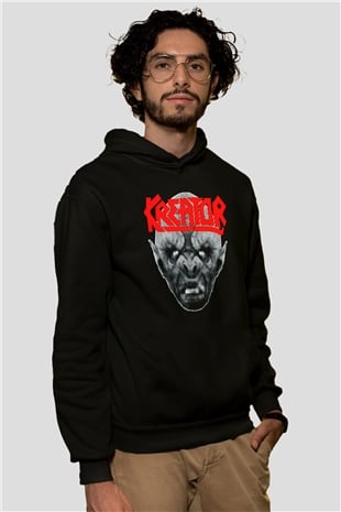 Kreator Siyah Unisex Kapüşonlu Sweatshirt