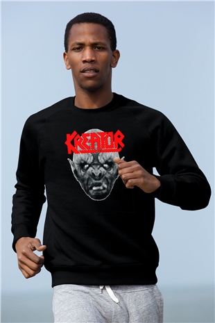 Kreator Siyah Unisex Sweatshirt