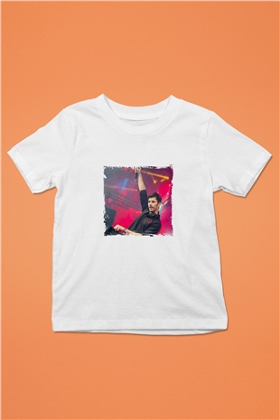 KSHMR Baskılı Beyaz Çocuk Tişört
