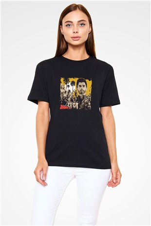 KSHMR Baskılı Unisex Siyah Tişört