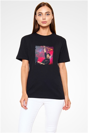 KSHMR Baskılı Unisex Siyah Tişört