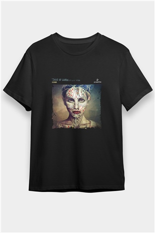 KSHMR Baskılı Unisex Siyah Tişört