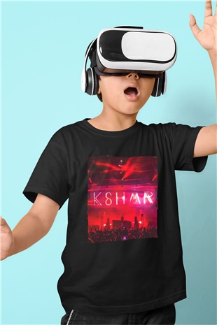 KSHMR Siyah Unisex Çocuk Tişört