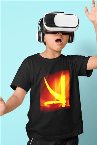 KSHMR Siyah Unisex Çocuk Tişört
