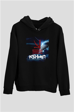 KSHMR Siyah Unisex Kapüşonlu Sweatshirt
