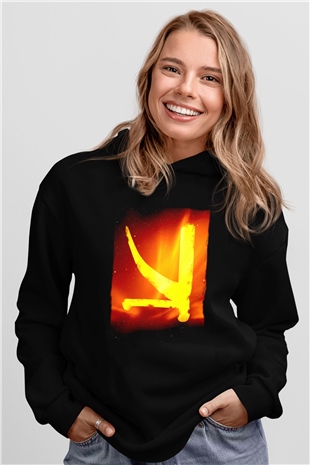 KSHMR Siyah Unisex Kapüşonlu Sweatshirt