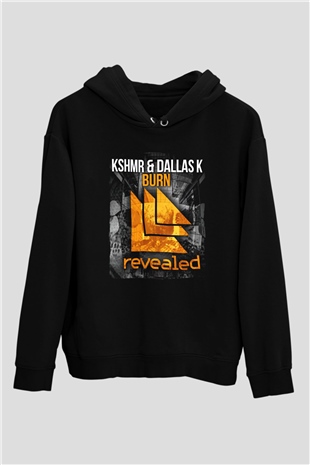 KSHMR Siyah Unisex Kapüşonlu Sweatshirt