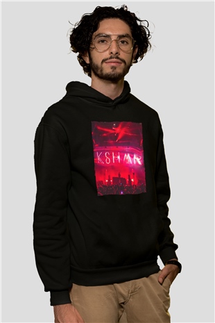 KSHMR Siyah Unisex Kapüşonlu Sweatshirt